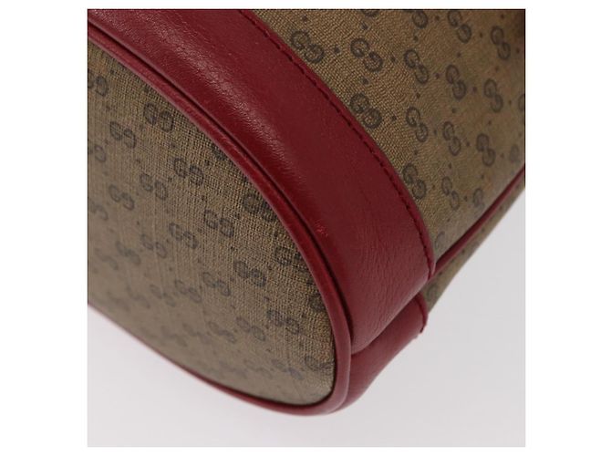 Borsa di collaborazione GUCCI Micro GG Supreme Doraemon in PVC 625216 Auth 156657SAM Beige D'oro - vista 11