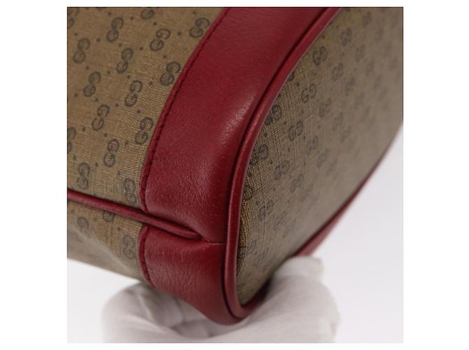 Borsa di collaborazione GUCCI Micro GG Supreme Doraemon in PVC 625216 Auth 156657SAM Beige D'oro - vista 12