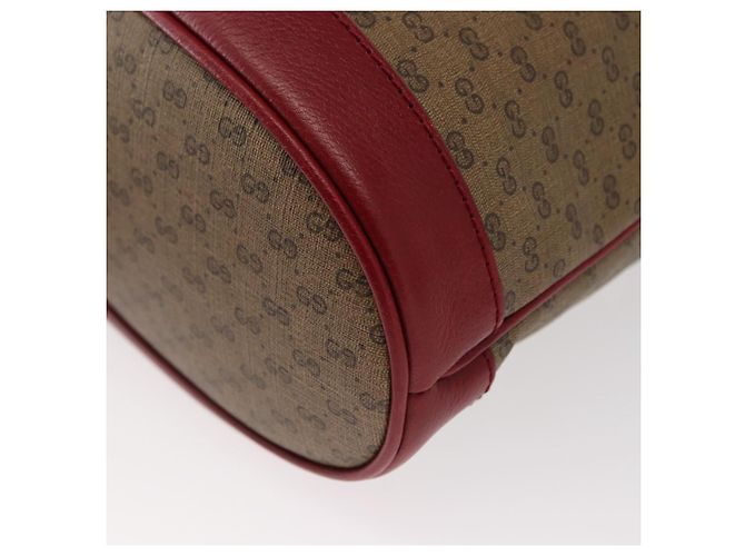 Borsa di collaborazione GUCCI Micro GG Supreme Doraemon in PVC 625216 Auth 156657SAM Beige D'oro - vista 13