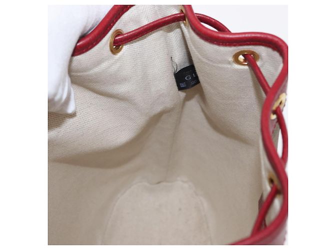 Borsa di collaborazione GUCCI Micro GG Supreme Doraemon in PVC 625216 Auth 156657SAM Beige D'oro - vista 20