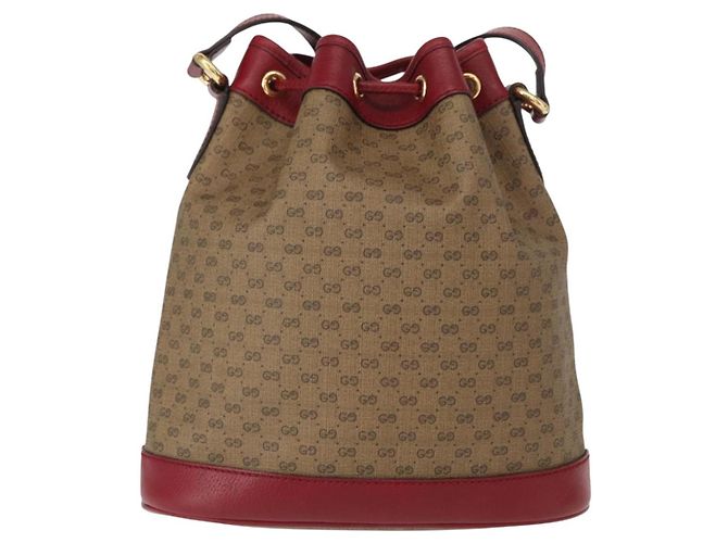 Borsa di collaborazione GUCCI Micro GG Supreme Doraemon in PVC 625216 Auth 156657SAM Beige D'oro - vista 3