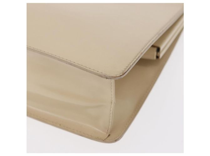 Borsa a Mano GUCCI Smalto Beige Oro Auth bs31430 D'oro - vista 15