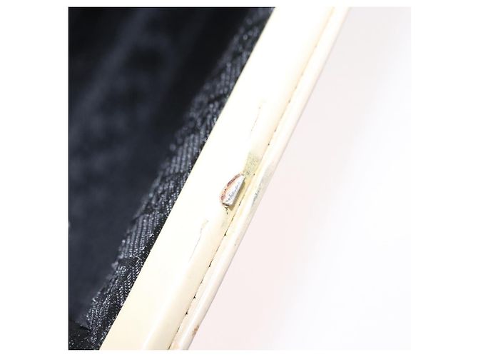 Borsa a Mano GUCCI Smalto Beige Oro Auth bs31430 D'oro - vista 22