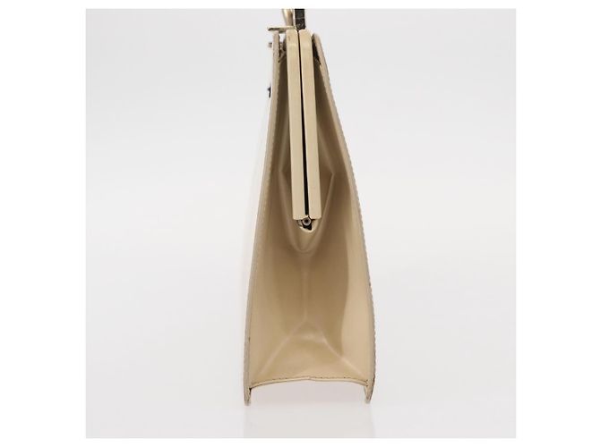Borsa a Mano GUCCI Smalto Beige Oro Auth bs31430 D'oro - vista 3