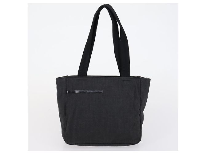 PRADA Bolsa de Esporte em Lona de Nylon 3 Peças Verde Preto Auth 154548 - vista 19