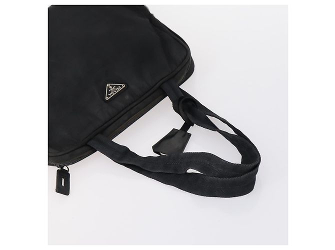 PRADA Bolsa de Esporte em Lona de Nylon 3 Peças Verde Preto Auth 154548 - vista 5