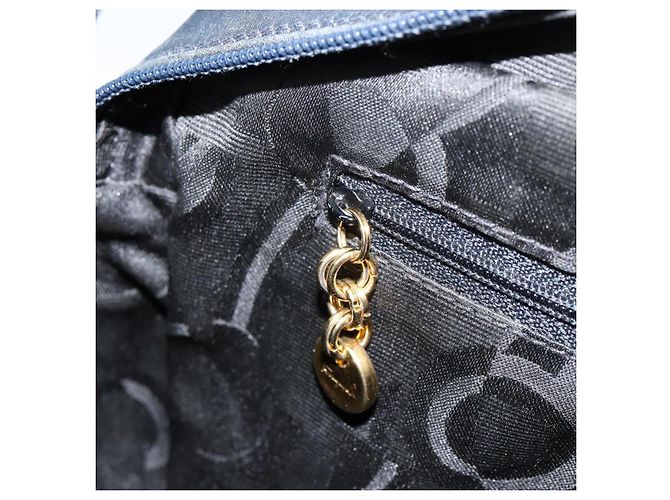 Borsa a Spalla Salvatore Ferragamo Vala in Pelle Blu Navy Oro Auth 155315 D'oro - vista 20