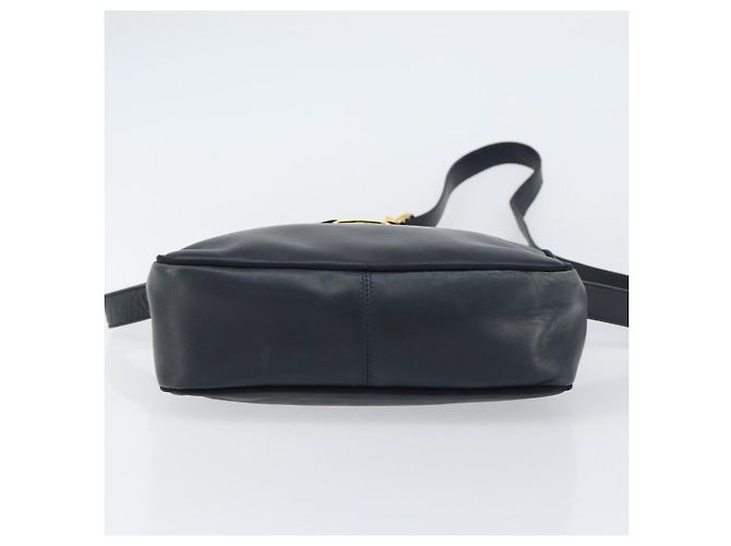 Borsa a Spalla Salvatore Ferragamo Vala in Pelle Blu Navy Oro Auth 155315 D'oro - vista 5
