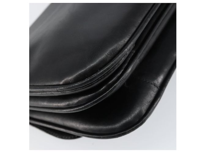 Borsa a spalla CÉLINE Carrozza in pelle nera e oro Auth ar13797 Nero D'oro - vista 17