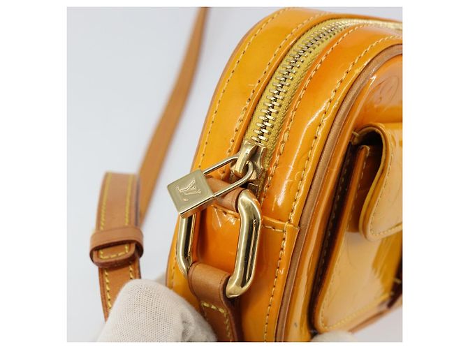 LOUIS VUITTON Monogram Vernis Christy MM Schultertasche Gelb M91108 Auth mr1610 - Ansicht 10