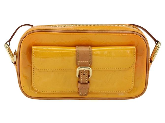 LOUIS VUITTON Monogram Vernis Christy MM Schultertasche Gelb M91108 Auth mr1610 - Ansicht 13