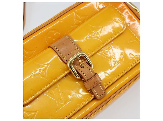 LOUIS VUITTON Monogram Vernis Christy MM Schultertasche Gelb M91108 Auth mr1610 - Ansicht 17