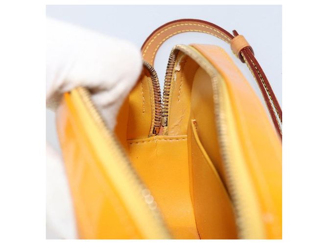 LOUIS VUITTON Monogram Vernis Christy MM Schultertasche Gelb M91108 Auth mr1610 - Ansicht 20