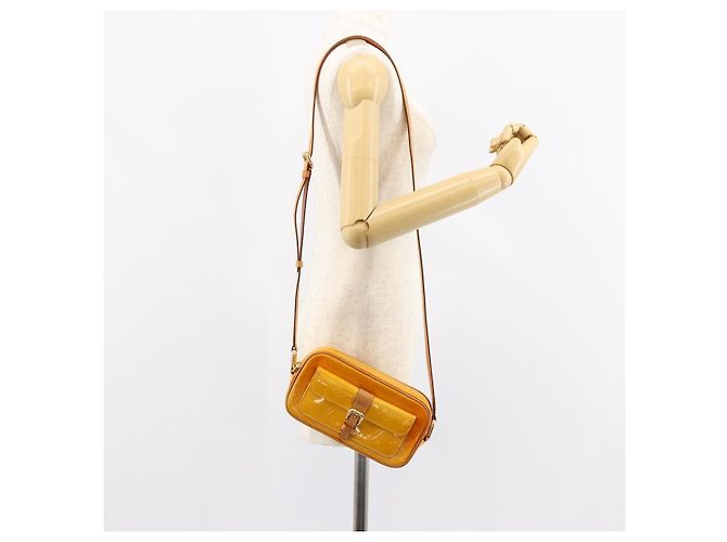 LOUIS VUITTON Monogram Vernis Christy MM Schultertasche Gelb M91108 Auth mr1610 - Ansicht 23
