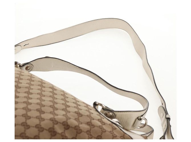 Gucci Borsa a mano GG Canvas 2way Beige Bianco Auth ep10950 - vista 14