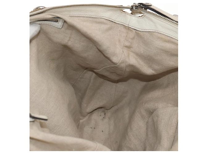 Gucci Borsa a mano GG Canvas 2way Beige Bianco Auth ep10950 - vista 27