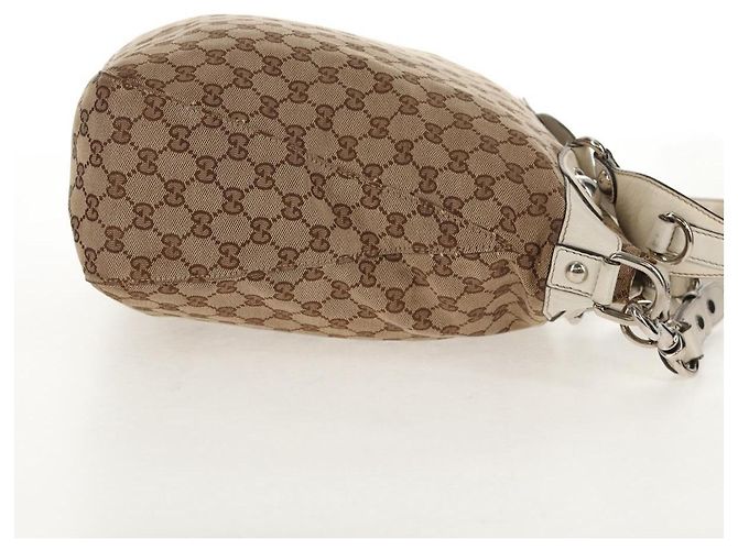 Gucci Borsa a mano GG Canvas 2way Beige Bianco Auth ep10950 - vista 6