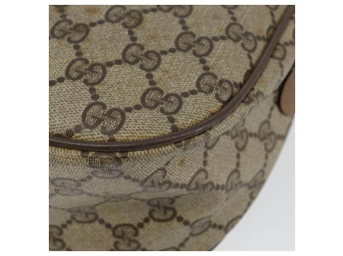 Borsa a Spalla Gucci GG Canvas Web Sherry Line in Pelle PVC Beige Rossa Auth 146143 Rosso Verde - vista 12