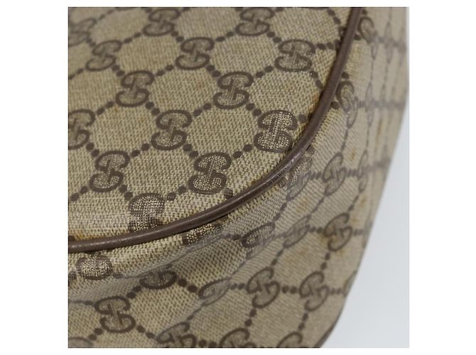 Borsa a Spalla Gucci GG Canvas Web Sherry Line in Pelle PVC Beige Rossa Auth 146143 Rosso Verde - vista 13
