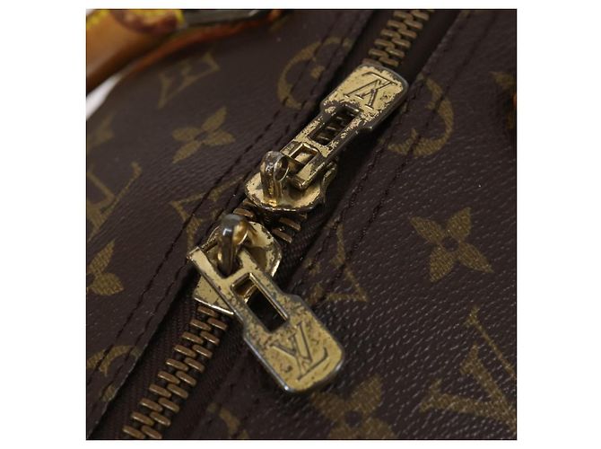 LOUIS VUITTON Borsa Boston Monogram Keepall 55 M41424 LV Auth 150835 Monogramma - vista 10