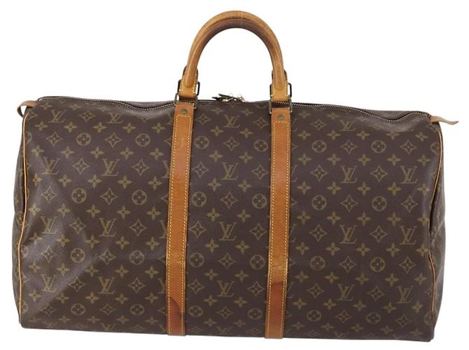 LOUIS VUITTON Borsa Boston Monogram Keepall 55 M41424 LV Auth 150835 Monogramma - vista 13