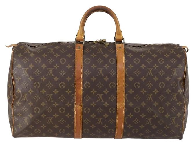 LOUIS VUITTON Borsa Boston Monogram Keepall 55 M41424 LV Auth 150835 Monogramma - vista 2