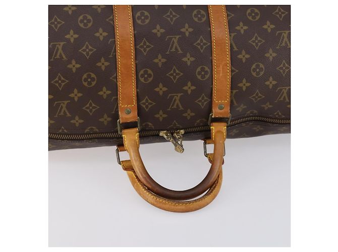 LOUIS VUITTON Borsa Boston Monogram Keepall 55 M41424 LV Auth 150835 Monogramma - vista 7