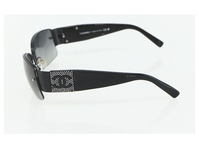Gafas de sol CHANEL de plástico Negro CC Auth bs31456 - vista 5