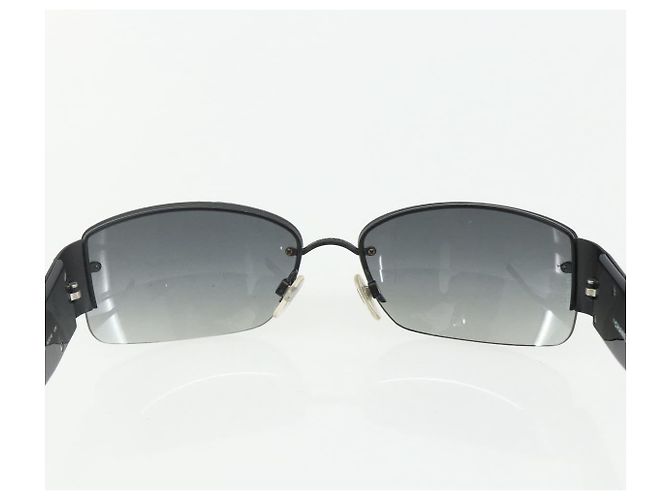 Gafas de sol CHANEL de plástico Negro CC Auth bs31456 - vista 8