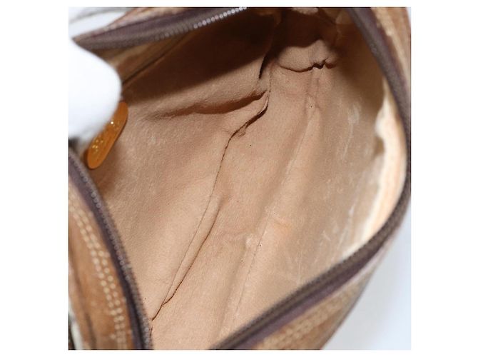 Borsa a Spalla GUCCI GG Plus Supreme PVC Beige Oro Auth ka292 D'oro - vista 17