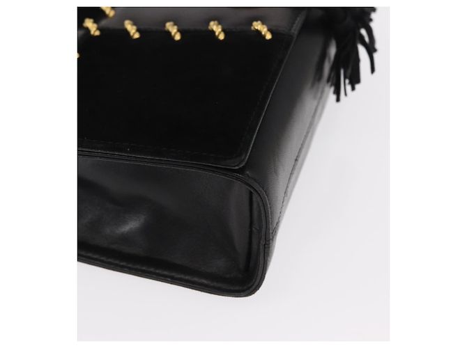 Borsa a Spalla Salvatore Ferragamo in Pelle Nera Oro Auth 153867 Nero D'oro - vista 10