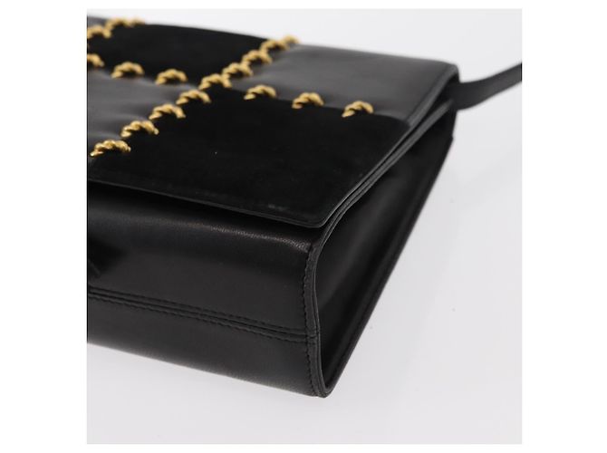 Borsa a Spalla Salvatore Ferragamo in Pelle Nera Oro Auth 153867 Nero D'oro - vista 11