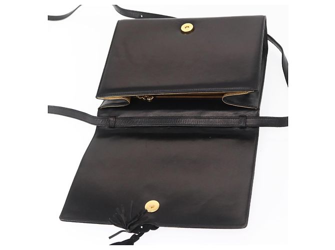 Borsa a Spalla Salvatore Ferragamo in Pelle Nera Oro Auth 153867 Nero D'oro - vista 15