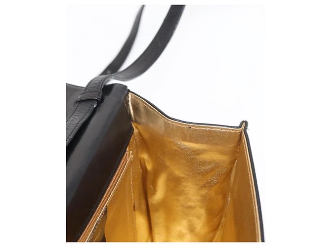 Borsa a Spalla Salvatore Ferragamo in Pelle Nera Oro Auth 153867 Nero D'oro - vista 18