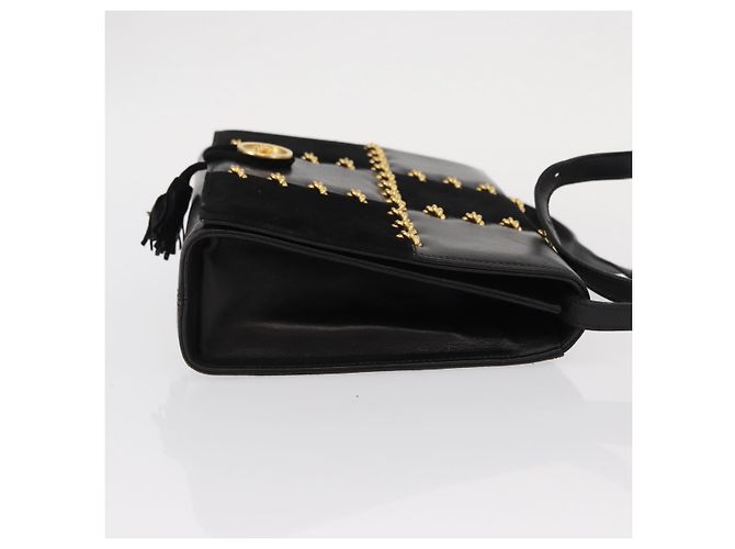 Borsa a Spalla Salvatore Ferragamo in Pelle Nera Oro Auth 153867 Nero D'oro - vista 4