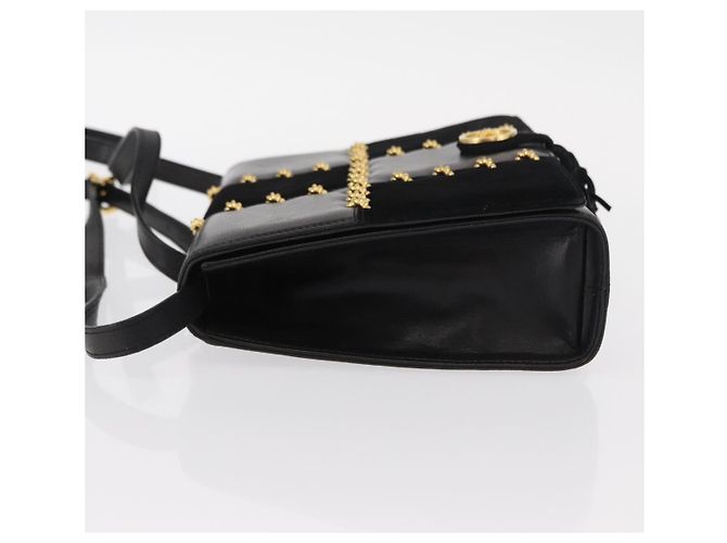 Borsa a Spalla Salvatore Ferragamo in Pelle Nera Oro Auth 153867 Nero D'oro - vista 5