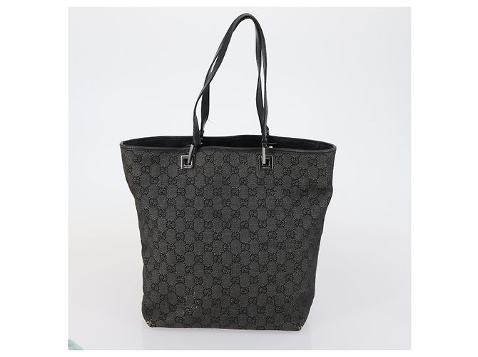 Borsa Tote GG Canvas Gucci 2 pezzi Azzurro Chiaro Nero Auth 150393 Blu chiaro - vista 10