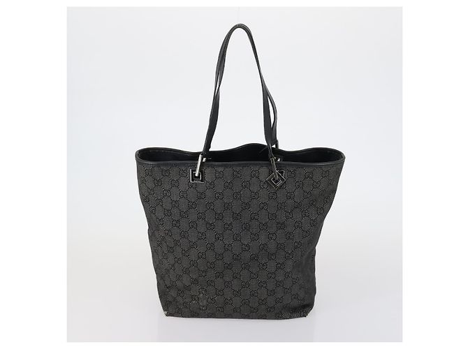 Borsa Tote GG Canvas Gucci 2 pezzi Azzurro Chiaro Nero Auth 150393 Blu chiaro - vista 11