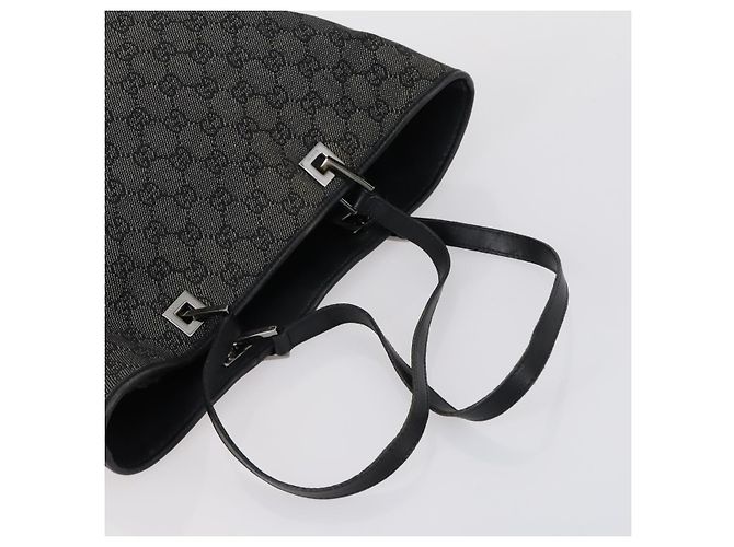 Borsa Tote GG Canvas Gucci 2 pezzi Azzurro Chiaro Nero Auth 150393 Blu chiaro - vista 13
