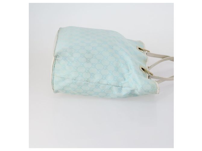 Borsa Tote GG Canvas Gucci 2 pezzi Azzurro Chiaro Nero Auth 150393 Blu chiaro - vista 4