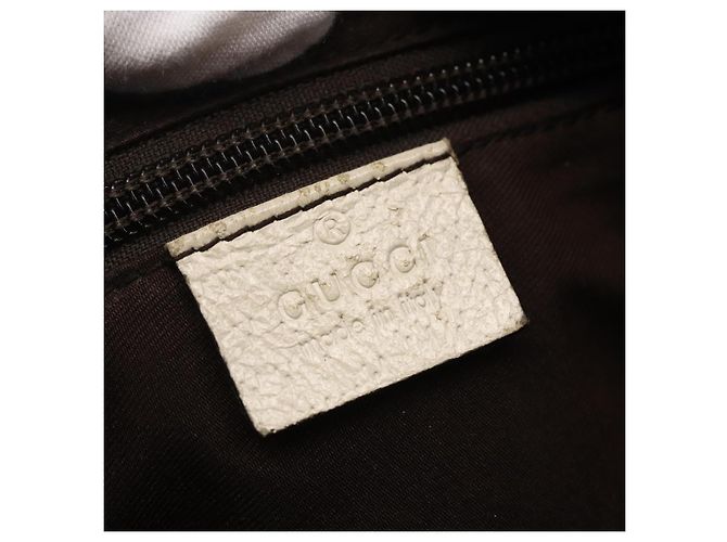 Borsa a Spalla GG Canvas Gucci Beige Argento 146236 Auth 154436 - vista 18