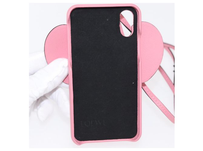 Custodia per iPhone in pelle rosa LOEWE Auth bs31447 - vista 10