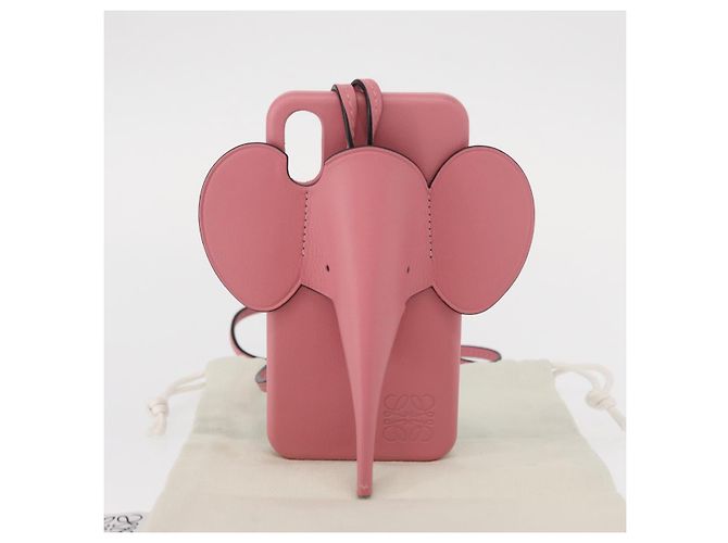 Custodia per iPhone in pelle rosa LOEWE Auth bs31447 - vista 12
