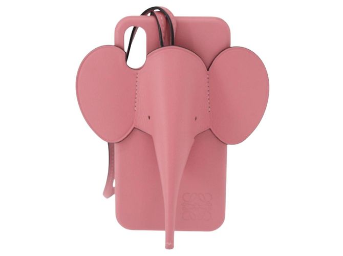 Custodia per iPhone in pelle rosa LOEWE Auth bs31447 - vista 13