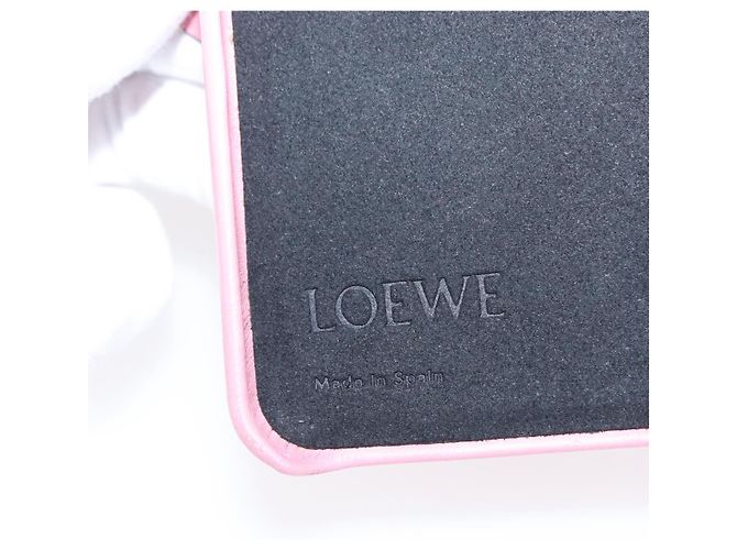 Custodia per iPhone in pelle rosa LOEWE Auth bs31447 - vista 18