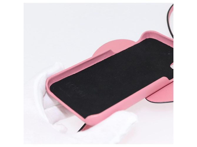 Custodia per iPhone in pelle rosa LOEWE Auth bs31447 - vista 20