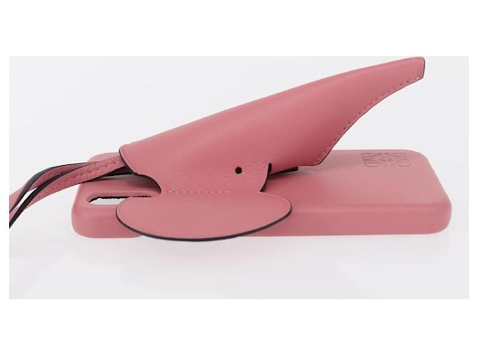 Custodia per iPhone in pelle rosa LOEWE Auth bs31447 - vista 4