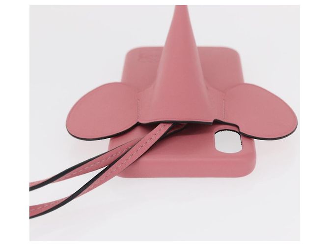 Custodia per iPhone in pelle rosa LOEWE Auth bs31447 - vista 6