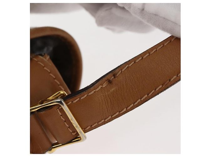 Céline Borsa a Spalla in Tela Macadam CELINE PVC Beige Oro Auth 147197 D'oro - vista 10