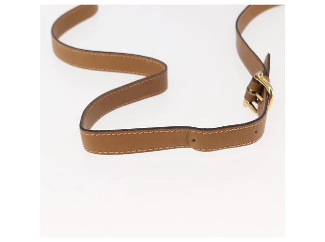 Céline Borsa a Spalla in Tela Macadam CELINE PVC Beige Oro Auth 147197 D'oro - vista 8